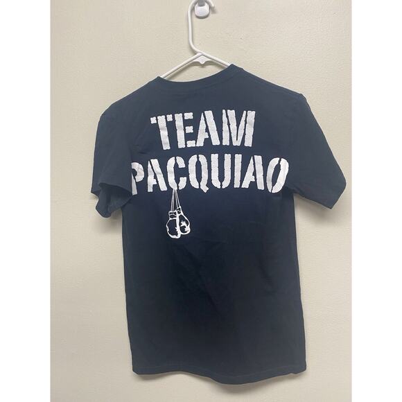 2015 Floyd Mayweather vs Manny Pacquiao Boxing Shirt Adult Size Small Black - Picture 2 of 5